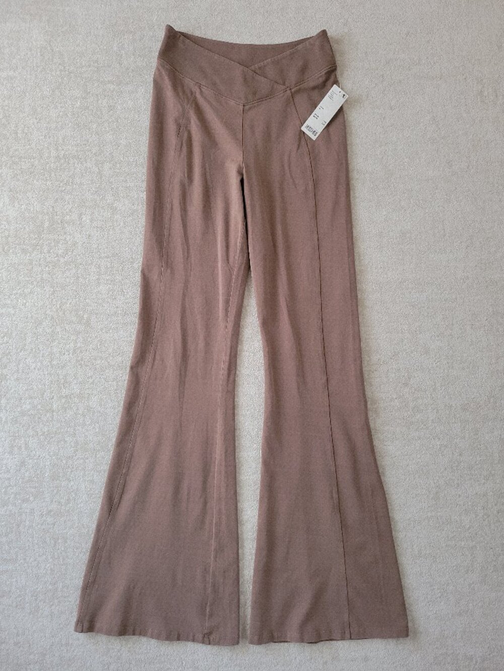 Urban Outfitters Out from Under Aria Seamed Flare Pants Medium Brown Womens NWT